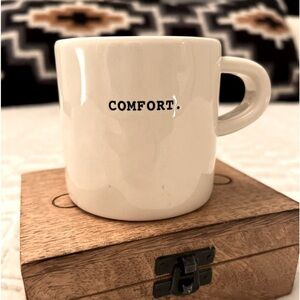 Rae Dunn by Magenta Vintage Mug – “COMFORT” – Typeset Font EUC